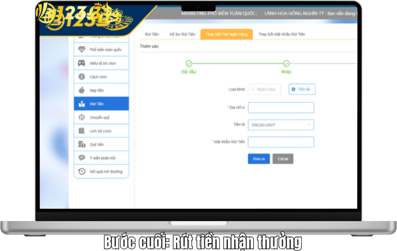 buoc cuoi rut tien nhan thuong